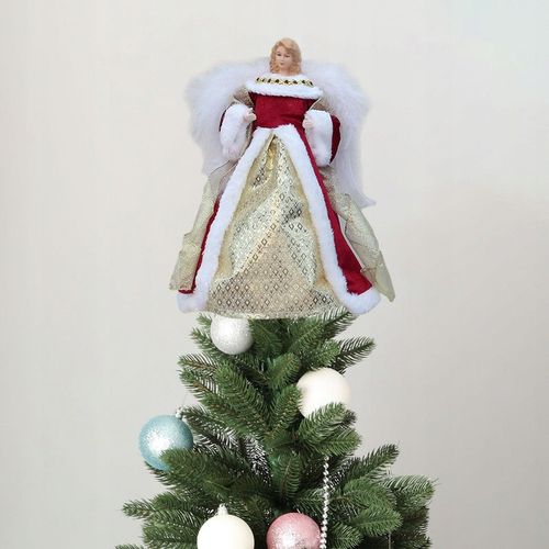 Topper z drzewa anioła, dekoracja świąteczna, figurka anioła do sypialni, na Arena.pl