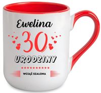 KUBEK PREZENT NA 30 URODZINY KOBIETY KOLEŻANKI MAMY Z DOWOLNYM IMIENIEM