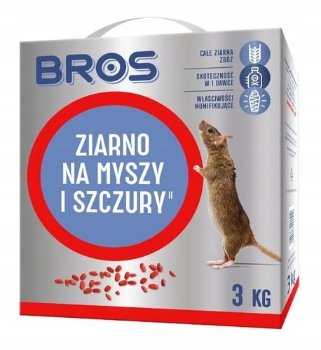 BROS ziarno trutka na myszy i szczury 3kg na Arena.pl