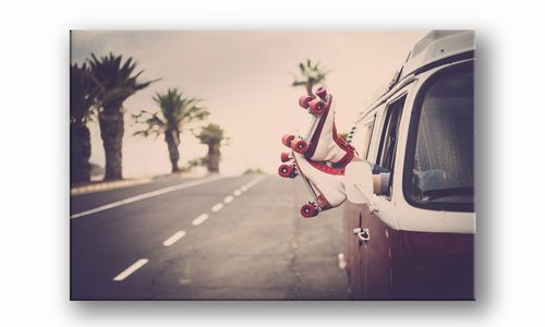 OBRAZ NA PŁÓTNIE PROSTOKĄTNY - Wrotki na Arena.pl