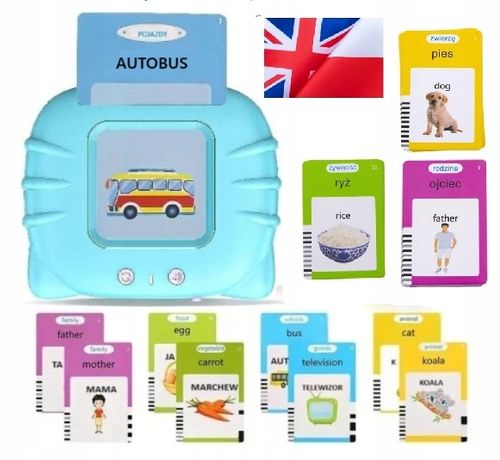 CZYTNIK DO NAUKI SŁÓWEK POLSKO ANGIELSKI 224 SŁÓW ZESTAW XL EDUKACYJNA USB na Arena.pl