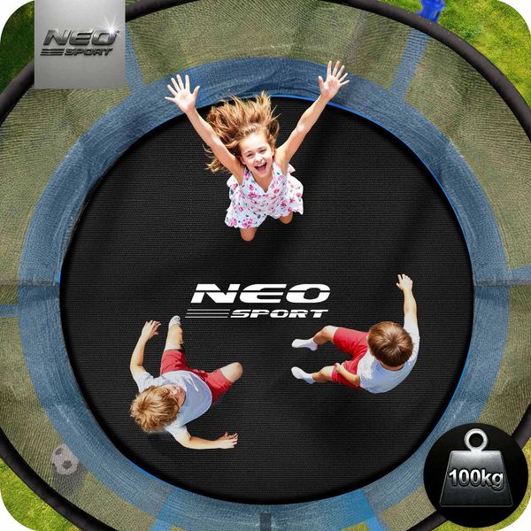 Trampolina ogrodowa 8ft/252cm z siatką wewnętrzną i drabinką Neo-Sport zdjęcie 3