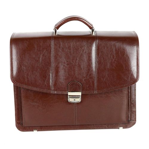 526 Teczka męska 3-komorowa-jasny brąz KEMER na Arena.pl