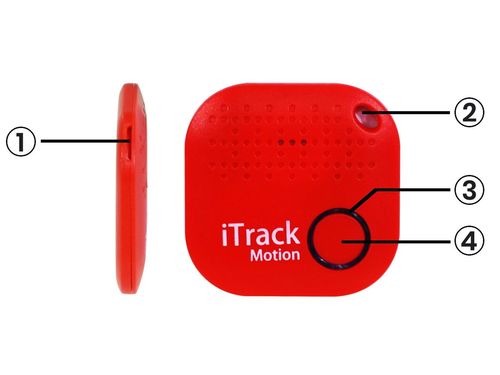 iTrack Motion lokalizator kluczy alarm ruchu Bluetooth GPS czerwony na Arena.pl