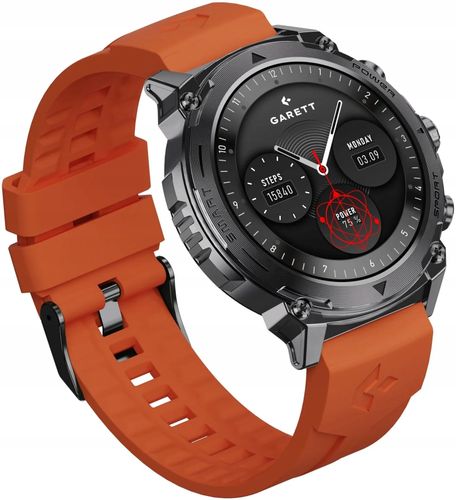 Smartwatch GARETT Atom Stalowy Czarny na Arena.pl