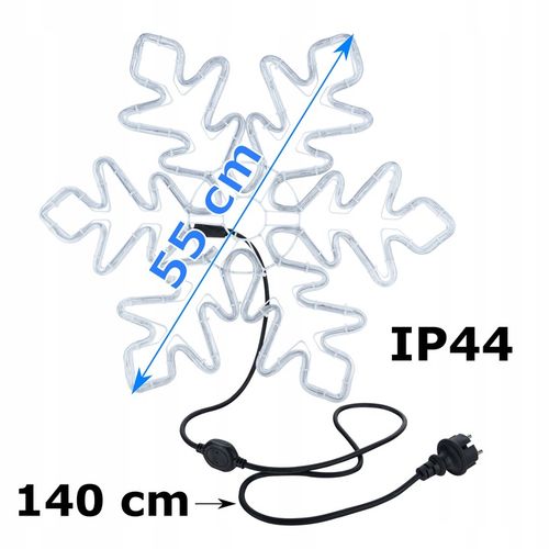 ND32_LD1 LD1 LAMPKI SNIEZYNKA WAZ LED 55CM BIALA na Arena.pl