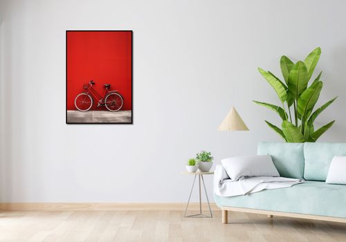 Plakat 64x90cm Czerwony Rower na Arena.pl