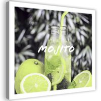 Emaga Obraz na płótnie, Mojito drink - 30x30
