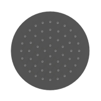 Głowica prysznicowa 25 cm okrągła slim, czarny mat