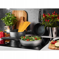 GARNEK Marmurkowy INDUKCJA SOLIDNY GAZ Solidy Konighoffer Grigio 2,4 l 20cm