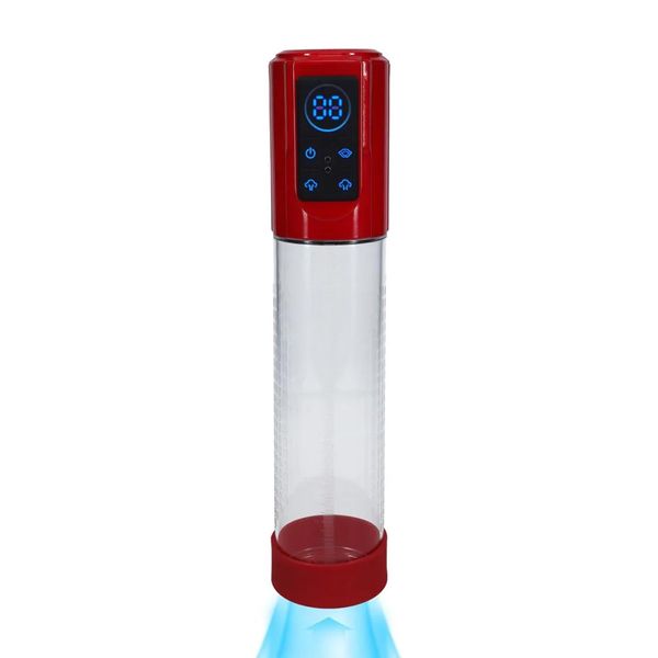 Megalift - Automatic Waterproof Penis Pump - Metallic Red zdjęcie 1