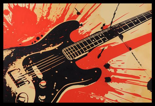 Plakat 45x30cm Gitara Elektryczna na Arena.pl