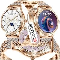 ZŁOTY ZEGAREK SMARTWATCH DAMSKI ROZMOWY CIŚNIENIOMIERZ PULSOMETR KROKI PL