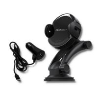 Qoltec Samochodowa ładowarka indukcyjna PRO z uchwytem iR | 15W | QC 3.0 |USB typ C