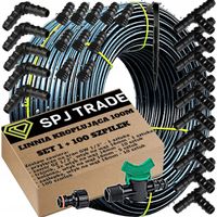 ZESTAW GIGANT LINIA KROPLUJĄCA 100M NAWODNIENIE KROPELKOWE WĄŻ KROPELKUJĄCY