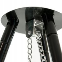 GRILL TRÓJNÓG OGRODOWY WISZĄCY PALENISKO OGNISKO GRILL NAD OGNISKIEM