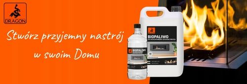 BIOPALIWO BIOETANOL DO BIOKOMINKA 5L BEZZAPACHOWE 96% ATEST DRAGON na Arena.pl