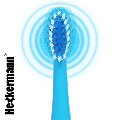 Szczoteczka do zębów dla dzieci Heckermann S1 Niebieska na Arena.pl