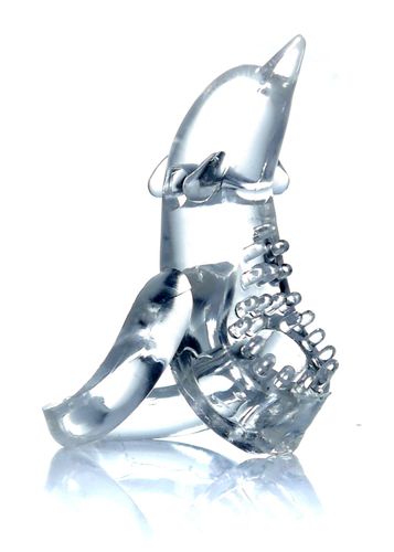 pierścień-dolphin vibro cockring clear na Arena.pl