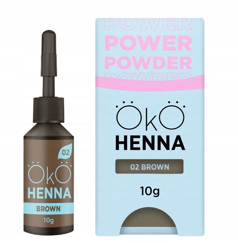 Henna pudrowa do brwi Power Powder BROWN 02 brązowa 5g OkO na Arena.pl