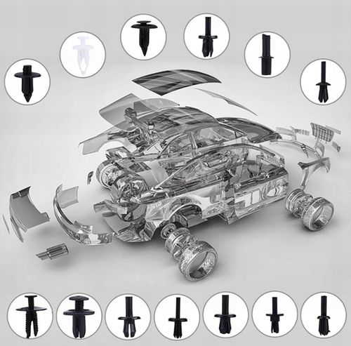 ZESTAW SPINKI KOŁKI SAMOCHODOWE 620 SZT + ŚCIĄGACZ na Arena.pl