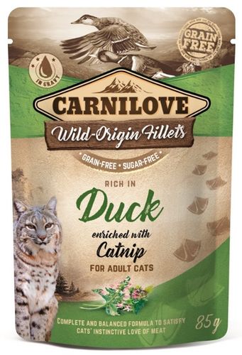 Carnilove Cat Duck & Catnip - Kaczka I Kocimiętka Saszetka 85G na Arena.pl