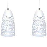 LAMPA wisząca SABRIN 32-54869 Candellux metalowa OPRAWA ażurowy zwis biały