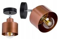 lampa kinkiet ścienny regulowany loft metal miedź