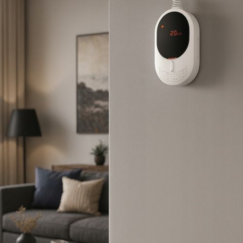 Czujnik Detektor Tlenku Węgla Czadu Gazu CERTYFIKOWANY LCD z WIFI na Arena.pl