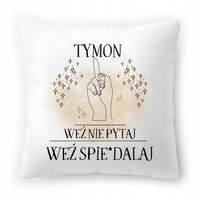 Poduszka Dla Tymona Na Urodziny Ze Zdjęciem Na Prezent Biała 40X40 Cm