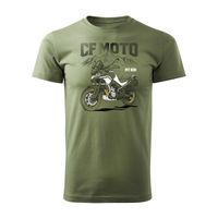 Koszulka motocyklowa z motocyklem turystycznym CF MOTO MT 800 męska khaki XL