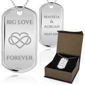 NIEŚMIERTELNIK SREBRNY GRAWER ŁAŃCUSZEK PREZENT