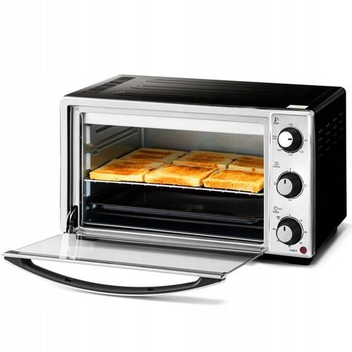 MINI PIEKARNIK PIECYK ELEKTRYCZNY Z TERMOOBIEGIEM DO PIECZENIA 25L na Arena.pl