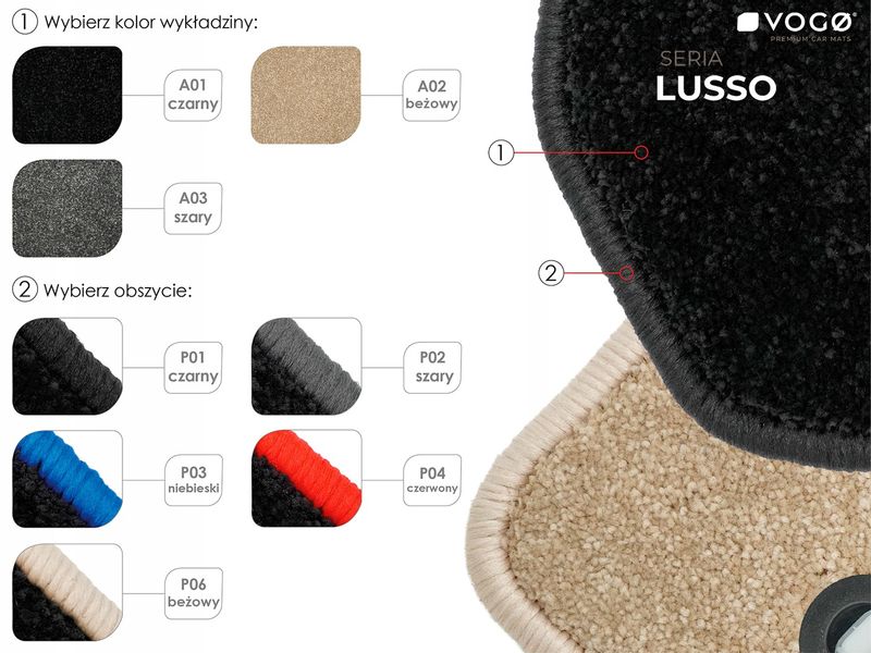 Dywaniki welurowe Premium MAZDA 6 2013- zdjęcie 10