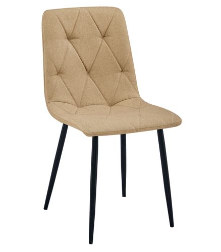 Krzesło LIBRA - brąz materiał / nogi czarne x 4 na Arena.pl