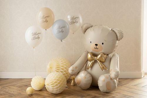 Balony lateksowe Welcome Baby niebieskie, 30 cm 6 szt. na Arena.pl