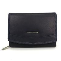 portfel damski dbl color - granatowo-czarny