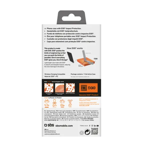 Etui SBS Full Active D3O do iPhone 16 Pro Max - czarne na Arena.pl