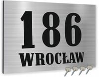 METALOWY NUMER DOMU DUŻA Tabliczka ADRESOWA ALUMINIOWA 30x20 numer dom