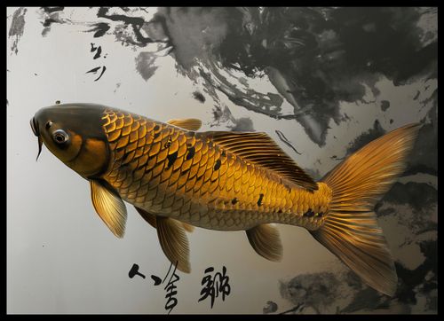 Plakat 70x50cm Spokojna Ryba Koi na Arena.pl