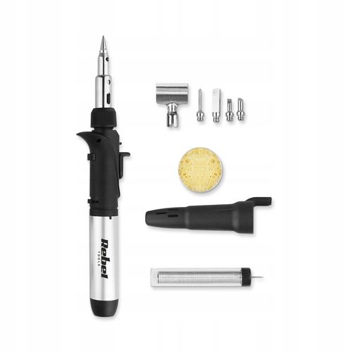 Lutownica gazowa zestaw (FK-062) 200°C - 500°C Rebel, opalarka palnik na Arena.pl