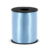 Wstążka tasiemka plastikowa do balonów niebieska jasna