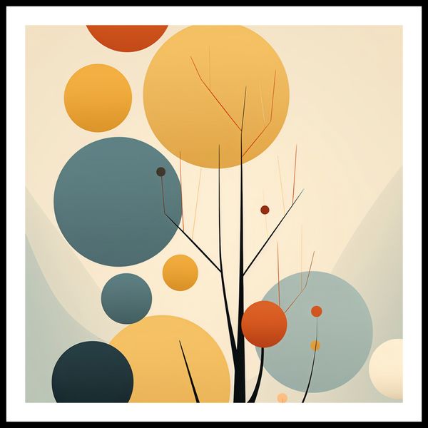 Plakat 60x60cm Harmonia Jesiennych Kolorów zdjęcie 3