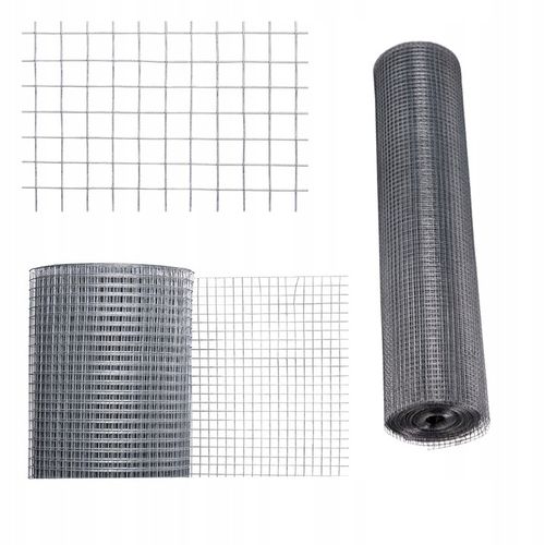 SIATKA PRZECIW GRYZONIOM SZKODNIKOM 1m 100cm OCYNKOWANA 13x13 FI 0,8mm 25mb na Arena.pl