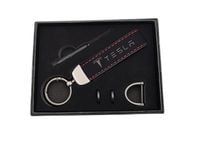 TESLA BRELOK samochodowy TESLA BRELOCZEK do kluczy + pudełko na prezent