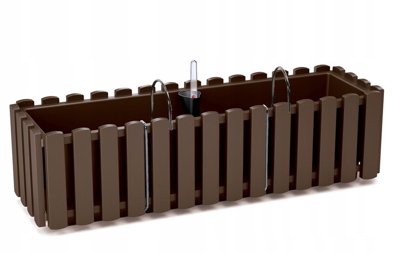 Skrzynka balkonowa Boardee Fencycase 600W | Brąz, Kształt Prostokątny, Wymiary 18x58x16.2 cm, Kolor Brąz, Prosperplast zdjęcie 4