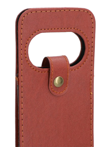 Brązowa Torba na Wino ze Skóry Ekologicznej 40,5 cm Prezentowa na Arena.pl