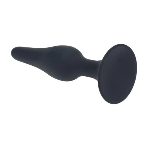 slim silicone anal plug - s - black na Arena.pl