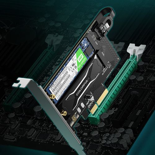 Adapter PCIe 3.0 x4 do dysku SSD M.2 NVMe i SATA kontroler karta rozszerzeń na Arena.pl