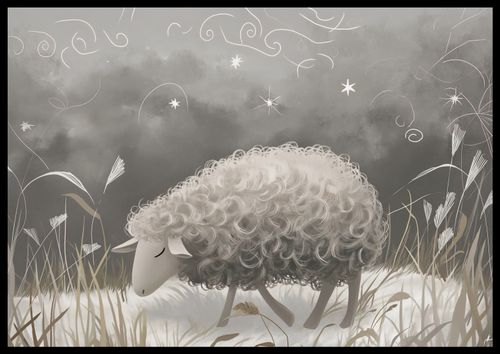 Plakat 66,5x46,5cm Bujna Owca na Arena.pl